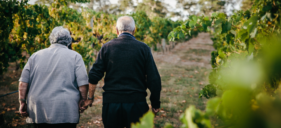 Zema owners in the wines walking